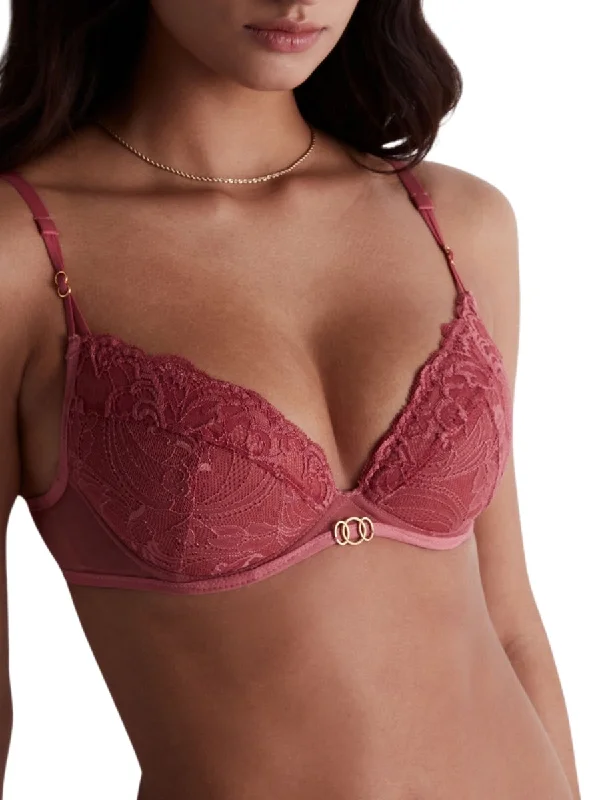 Feeling Myself Moulded Push-Up Bra - Rosewood