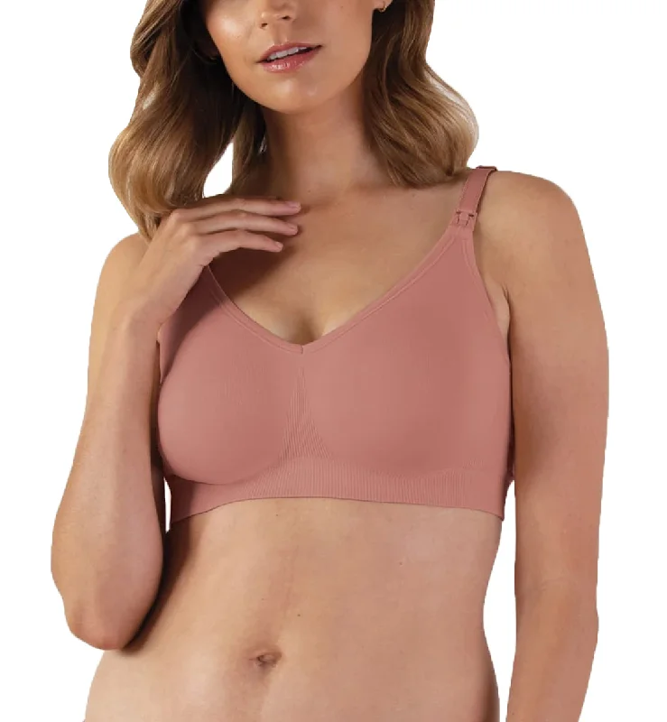 BRAVADO! DESIGNS Body Silk Seamless Nursing Bra (1401V) - Roseclay