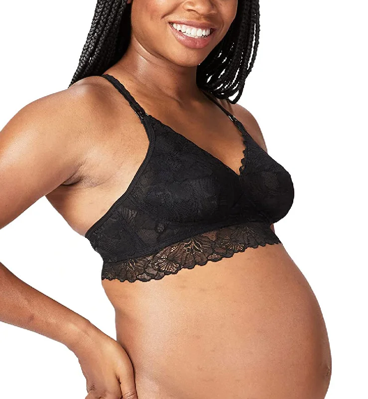 Cake Chantilly Nursing Lace Bralette (29-1045) - Black