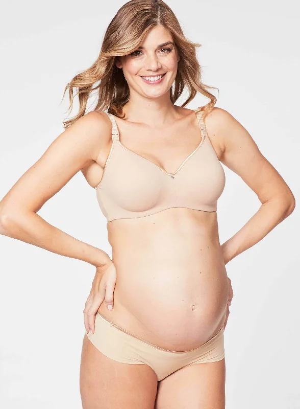 Cake Maternity: Croissant Spacer Flexible Wire Bra Beige