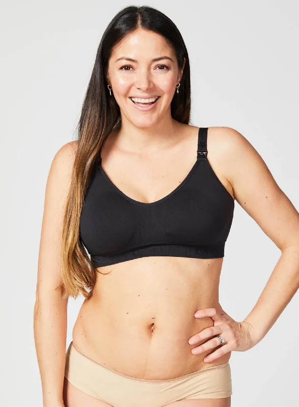 Cake Maternity: Rock Candy Seamless Bra Black