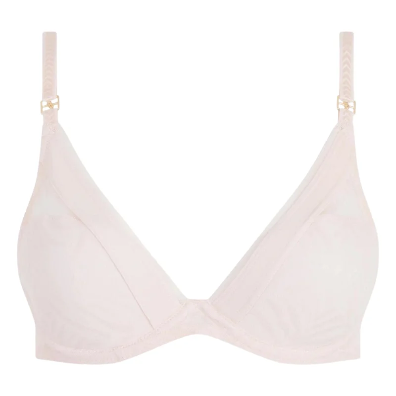 Chantelle Graphic Allure Plunge Bra Pink Pearl