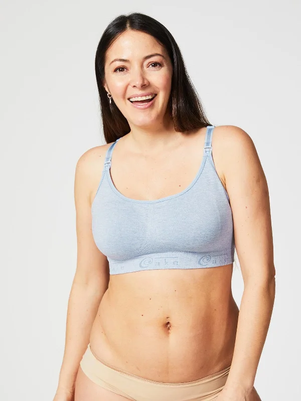 Cake Maternity Cotton Candy Nursing Bra - Heather Blue