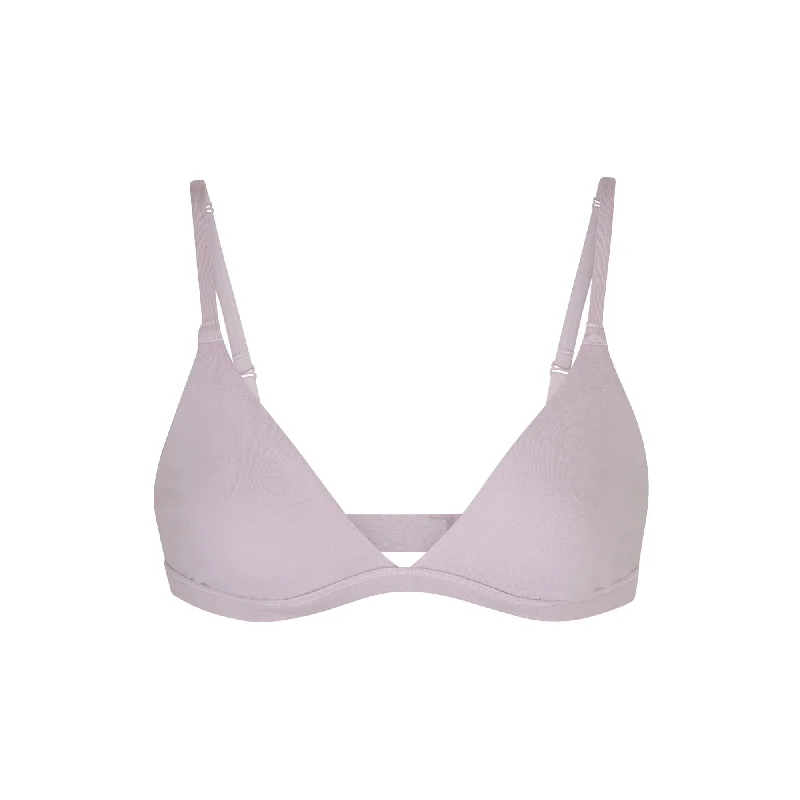 COTTON JERSEY TRIANGLE BRALETTE | IRIS MICA