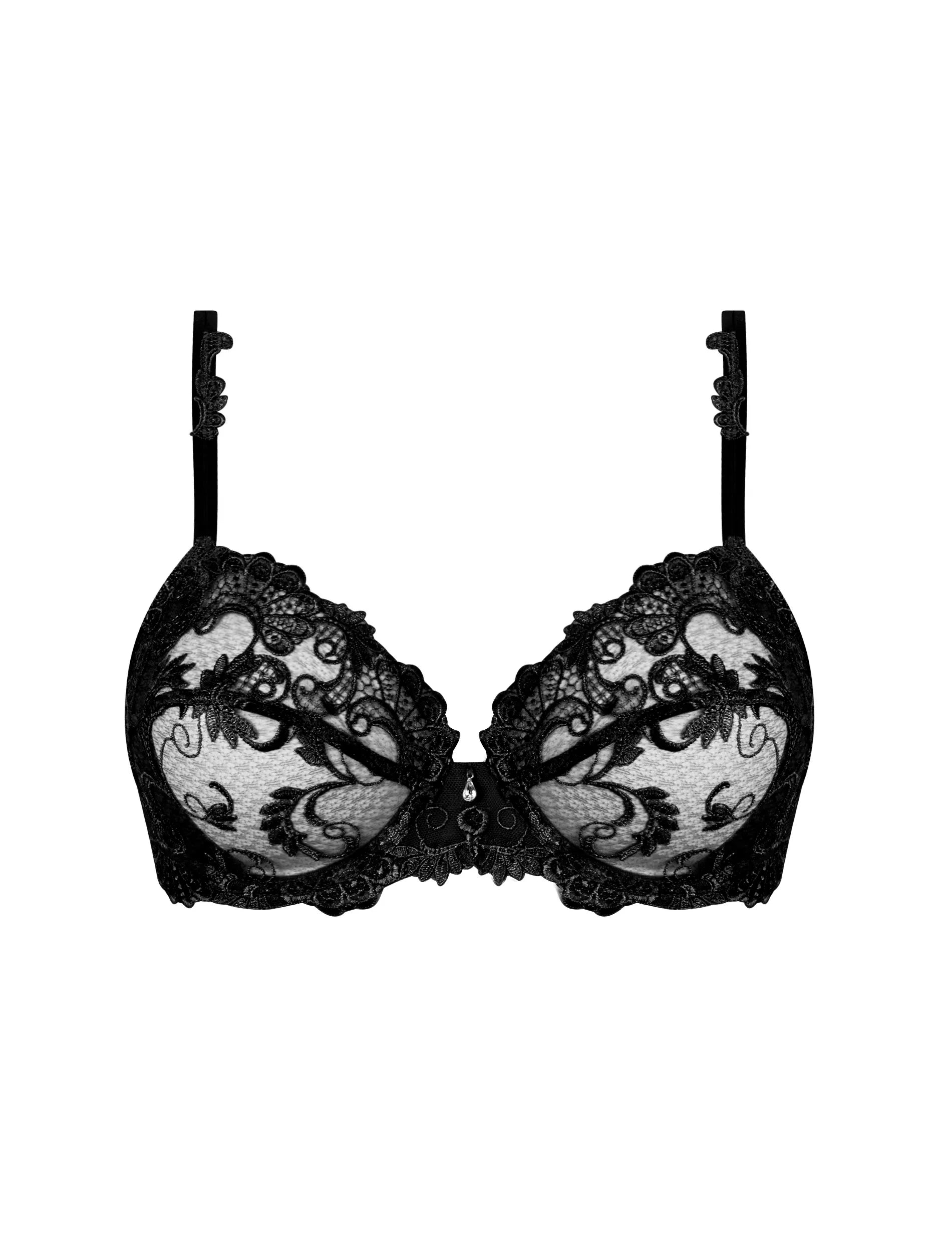 Dressing Floral Full Cup Bra In Black - Lise Charmel