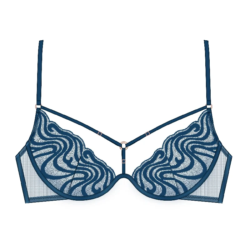 Echo Wired Bra Abyss Blue