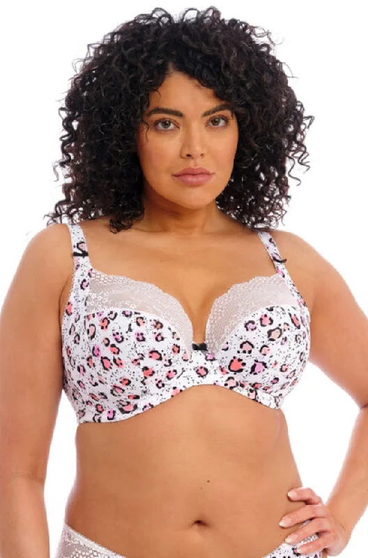 Lucie UW Plunge Bra with Stretch Lace (Rumble)