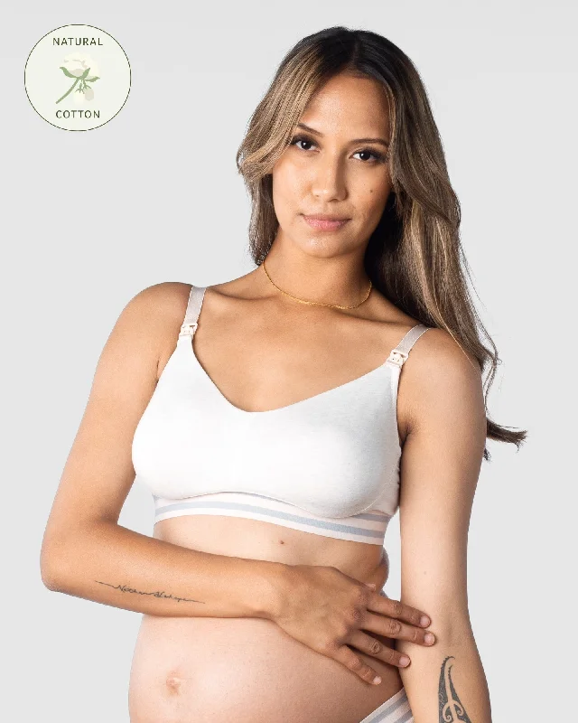 ELEVATE COTTON SHELL MULTIFIT NURSING BRA- WIREFREE