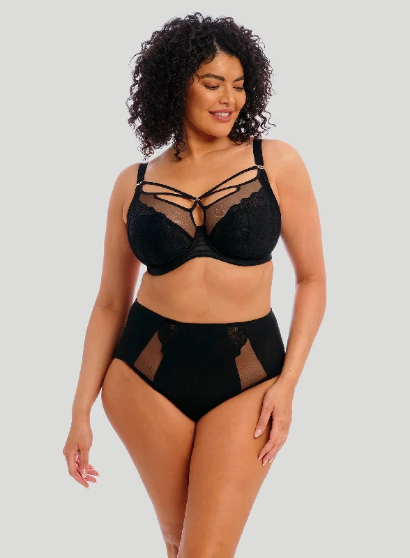 Elomi: Brianna Plunge Underwire Bra Black