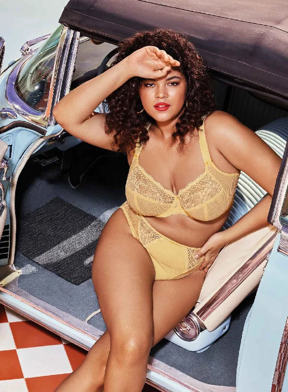 Elomi: Charley Stretch Plunge Bra Lemon Fizz