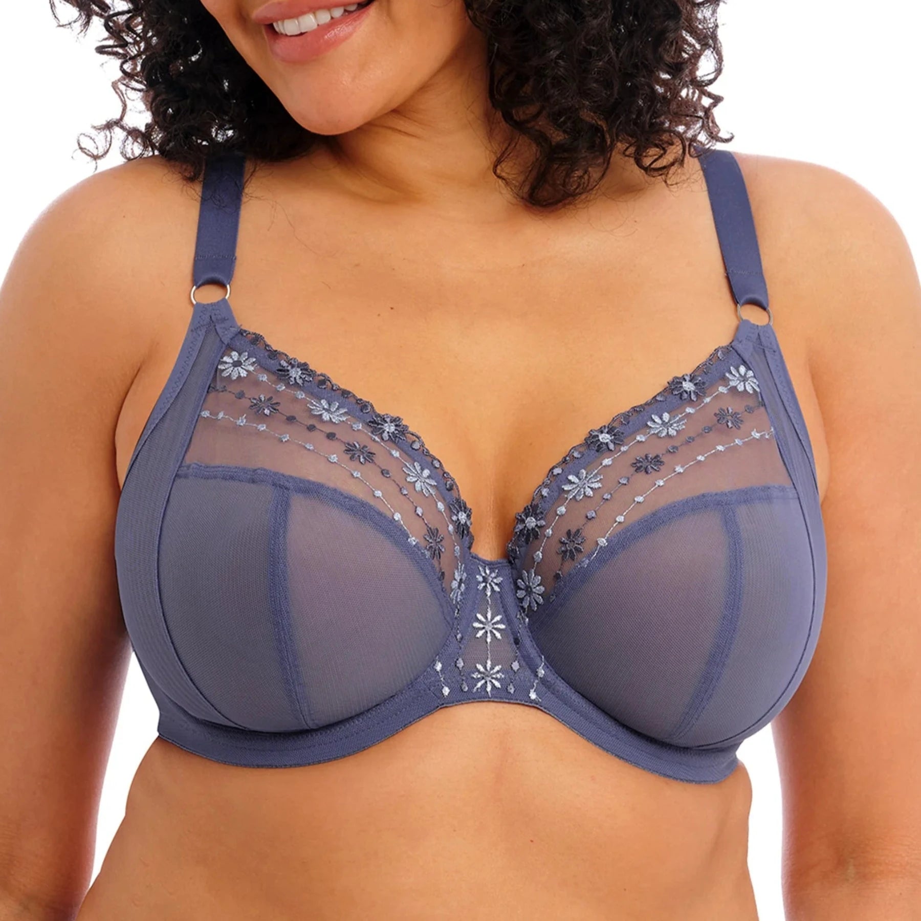 Matilda UW Plunge Bra EL8900 - Denim Daisy