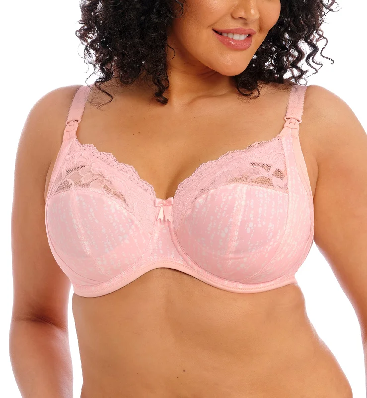 Elomi Molly Stretch Lace Underwire Nursing Bra (4542) - Blush