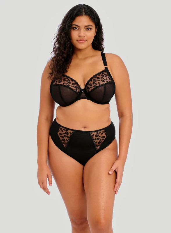 Elomi: Namrah Underwired Plunge Bandless Bra Jet