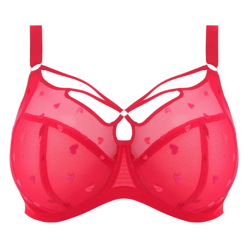 Elomi Sachi Plunge Bra Red Confetti