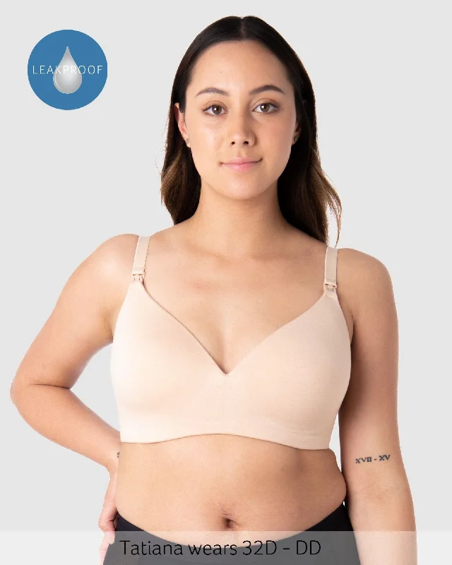 EMBRACE LEAKPROOF FRAPPE T-SHIRT NURSING BRA - WIREFREE