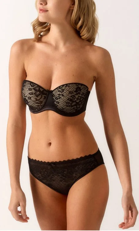 Empreinte Melody Strapless Bra Black