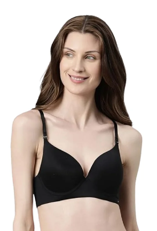 ENAMOR BRA-F114 Body Transform Air Brush Multiway Plunge Push-Up Bra for Women- Medium Coverage, Padded and Wired