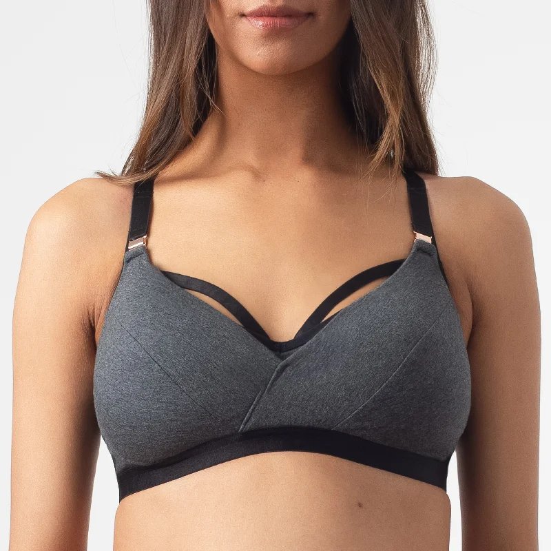 ESCAPIST COTTON WRAP CONTOUR NURSING BRA - WIREFREE