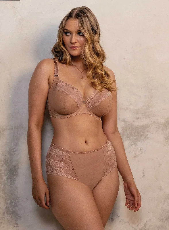 Fantasie: Devote Underwired Side Support Plunge Bra Cafe Au Lait