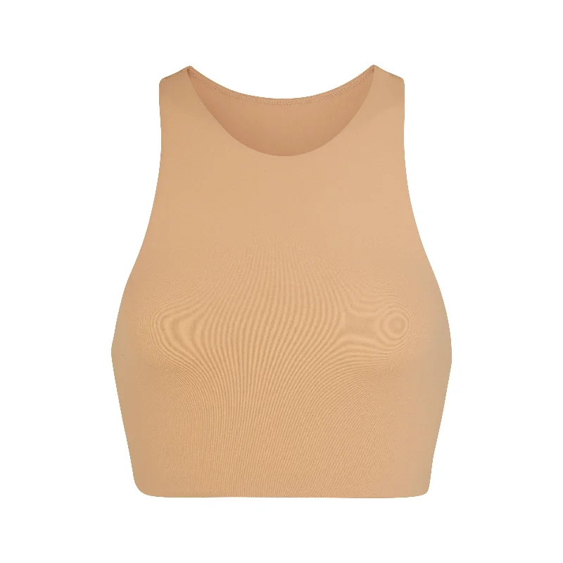 FITS EVERYBODY HIGH NECK BRA | OCHRE