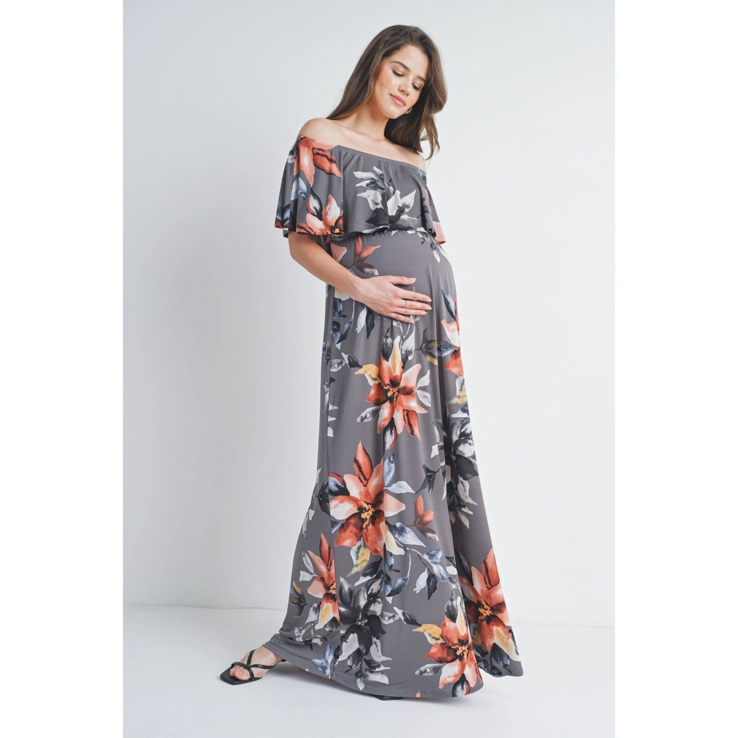 Floral Off The Shoulder Maxi