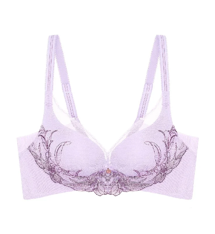 FLORALE ORCHID NON-WIRED PADDED BRA