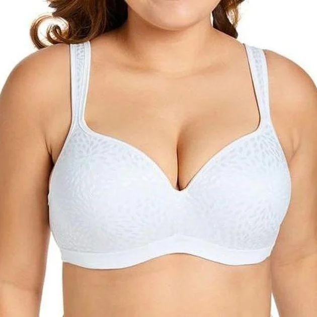 Foam Contour Jacquard White Bra