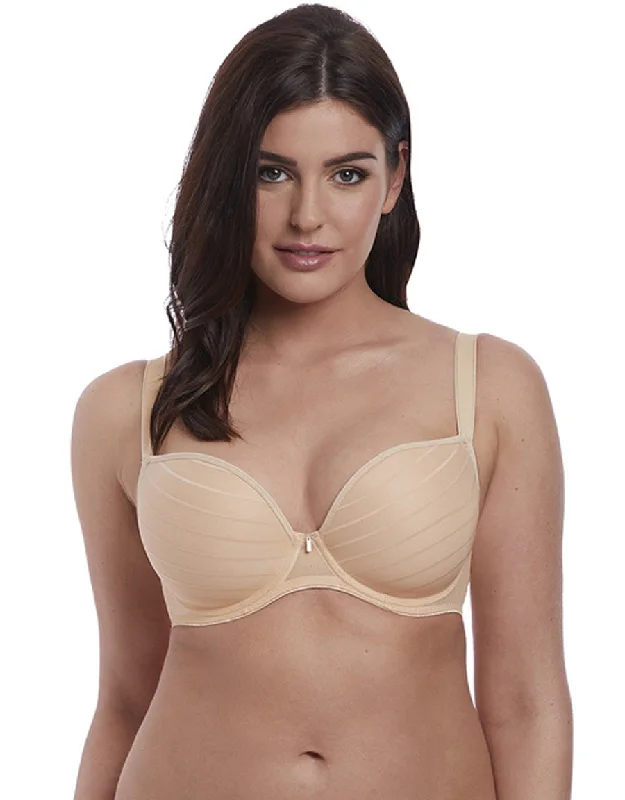 Freya Cameo Uw Deco Moulded Plunge Bra, Sand