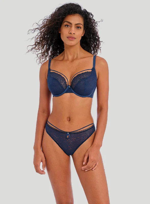 Freya: Catwalk Underwired Plunge Bra Midnight