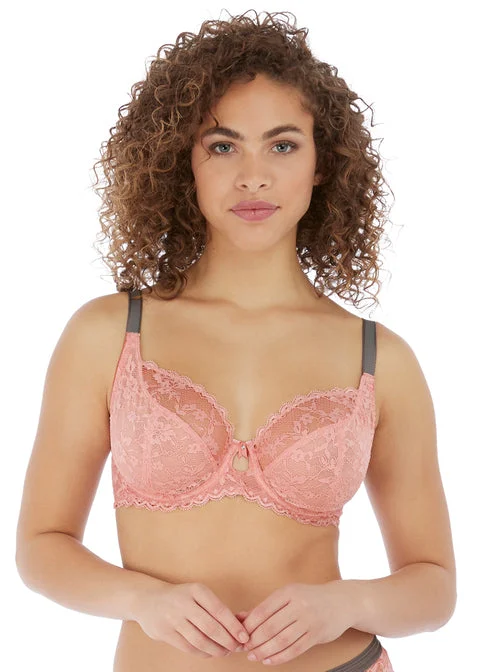 Freya Offbeat Underwire Plunge Bra, Rosehip | Pink Freya Offbeat