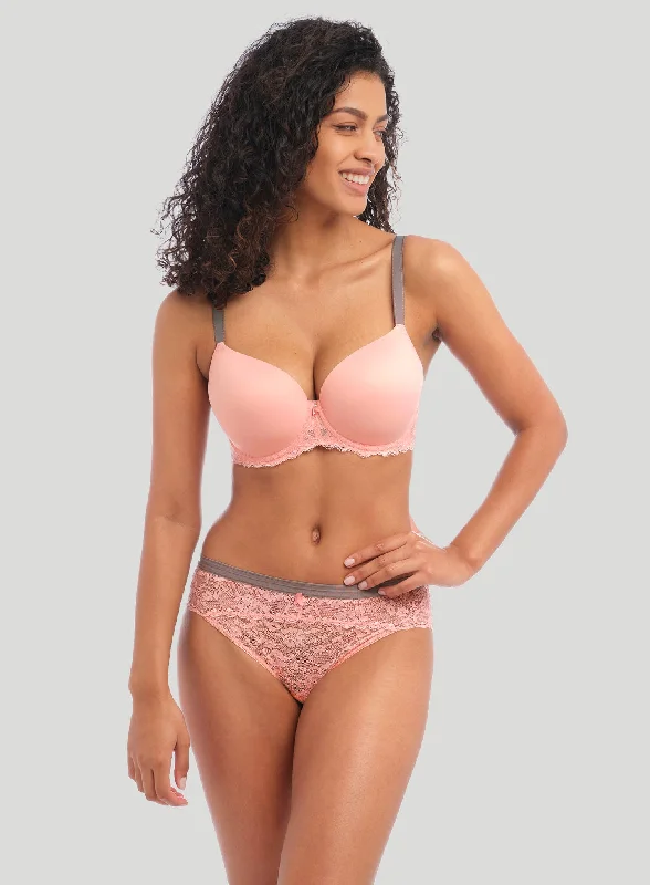 Freya: Offbeat Underwired Moulded Demi Tshirt Bra Rosehip