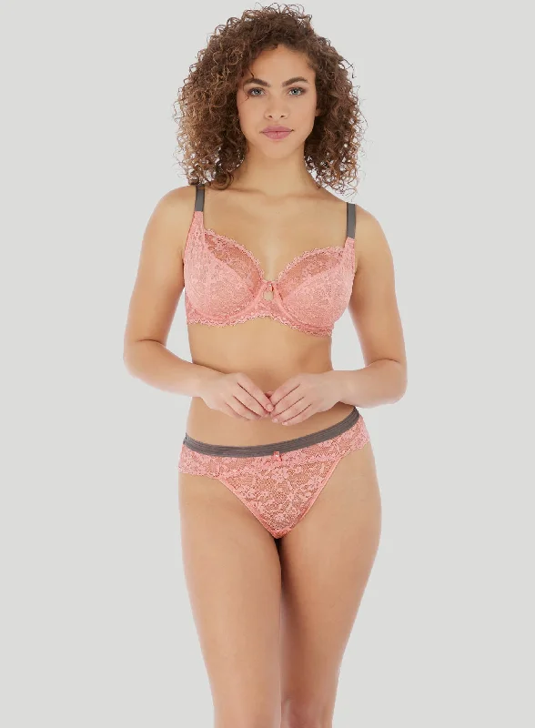 Freya: Offbeat Underwired Plunge Bra Rosehip