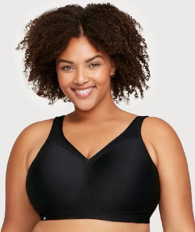 Glamorise Magiclift Seamless Wire-Free Sports Bra - Black