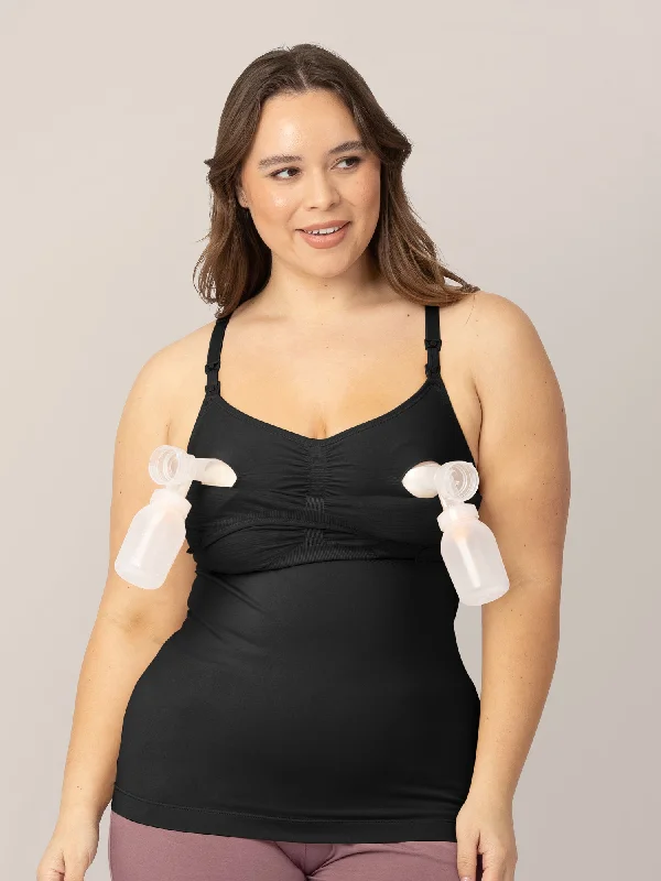 Sublime® Hands-Free Pumping & Nursing Tank | Black