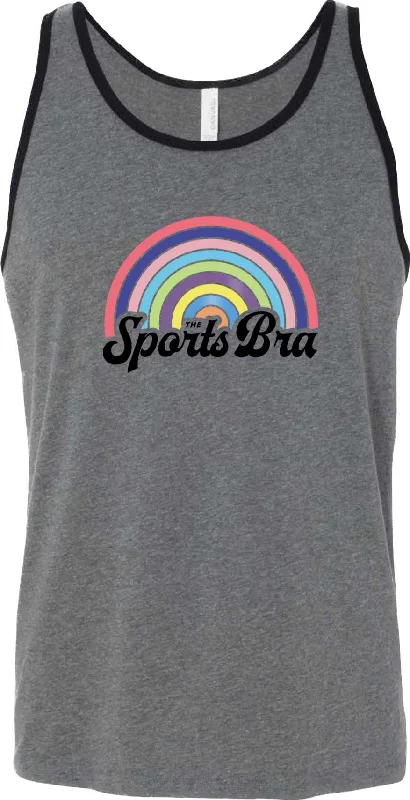 Heather Grey Signature Rainbow Tank Top