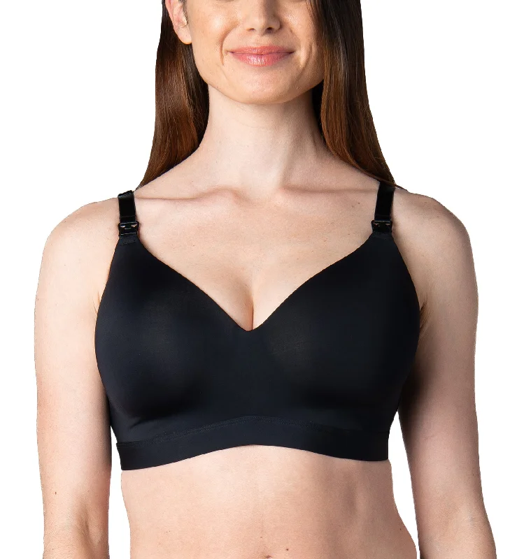 HOTmilk Infinite Wirefree T-shirt Nursing Bra (ITB) - Black