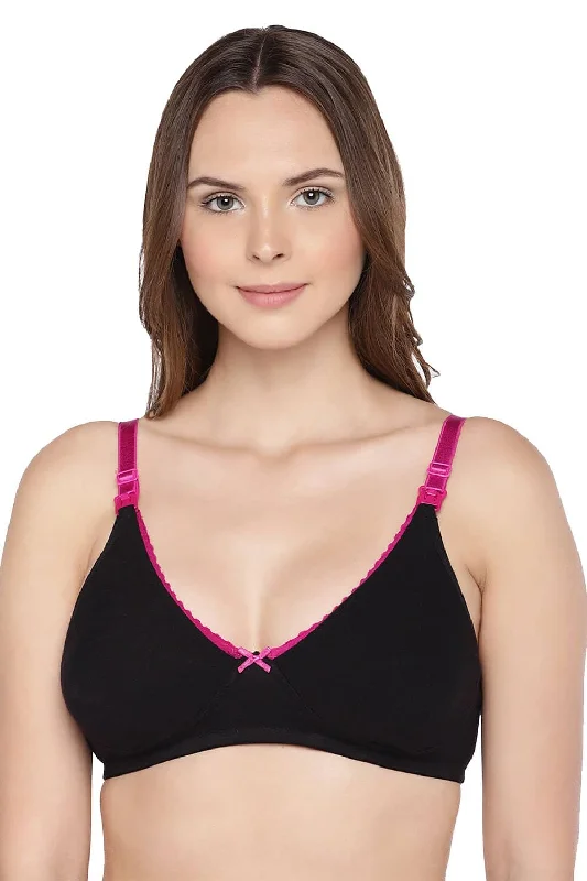 Organic Cotton Antimicrobial Soft Nursing Bra-IMB003C