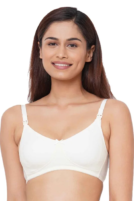 Organic Cotton Antimicrobial Soft Feeding Bra-IMB005F