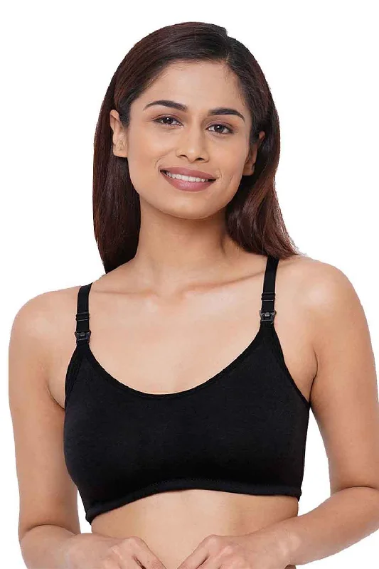 Organic Cotton Antimicrobial Soft Nursing Bra-IMB004E