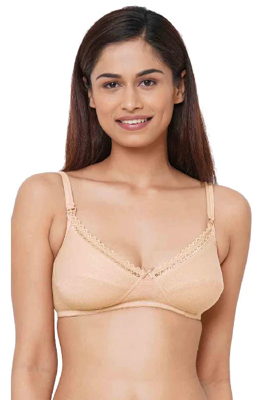 Organic Cotton Antimicrobial Soft Nursing Bra-IMB002A-