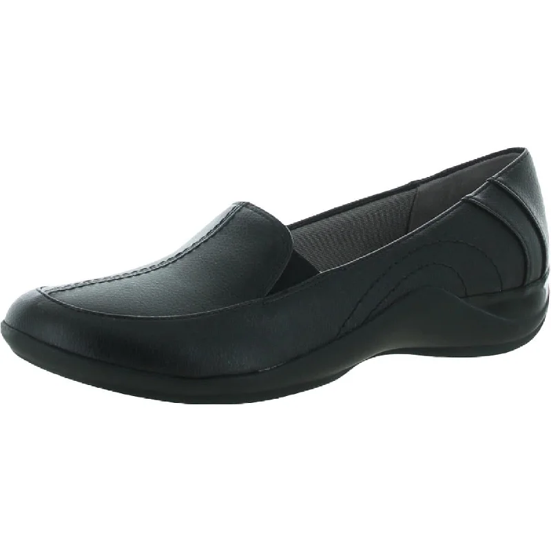 LifeStride Womens Mada Faux Leather Slip On Flats