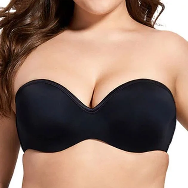 Lightly Lined Convertible Strapless Black Bra