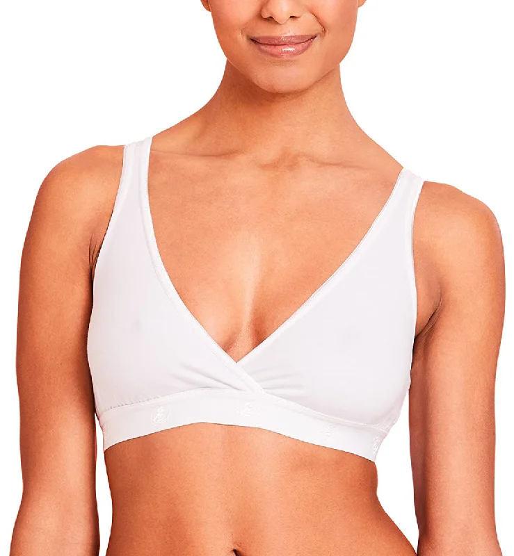 LLLI Cotton/Spandex Pull Over Sleep Bra (4150) - White