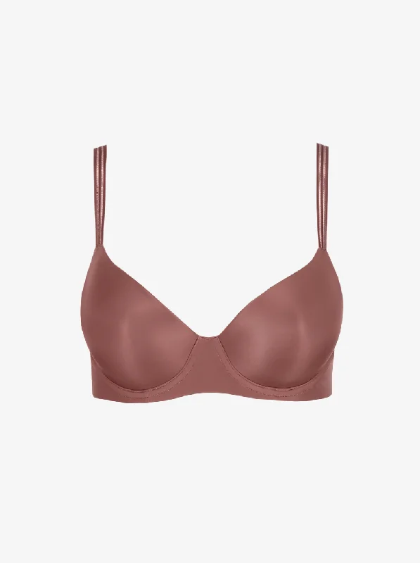 Louie T-Shirt Bra - Satin Taupe