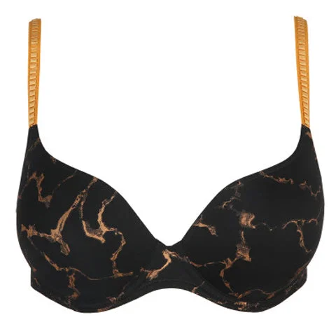 Marie Jo Colin Moulded Heart Shape Bra Black Marble