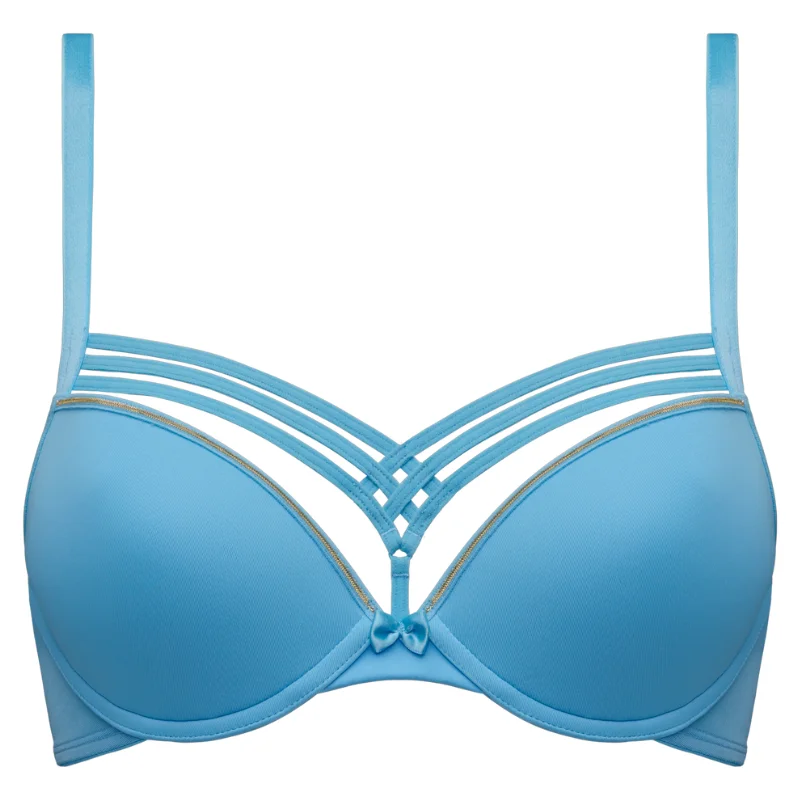 Marlies Dekkers Dame de Paris Push Up Bra Baltic Sea & Gold