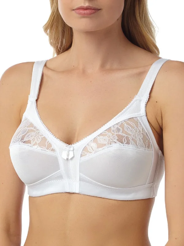 Firm Control Bra - White