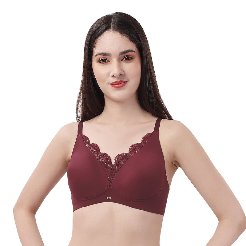 Medium Coverage Non Padded Non Wired Lace Bra FB-706