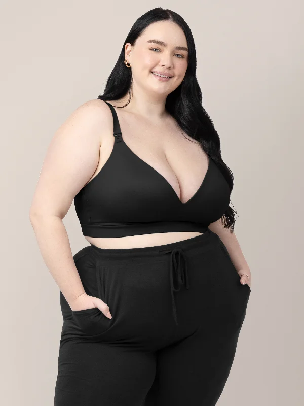 Minimalist Hands-Free Pumping & Nursing Bra | Black