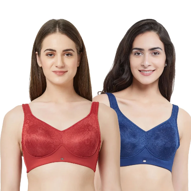 Minimizer Full Coverage Non Wired Bra (Pack Of 2) CB-325